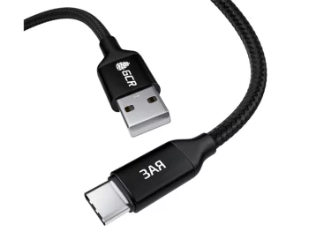 Аксессуар GCR Зая USB - Type-C 1m Black GCR-52805(GCR-52805)