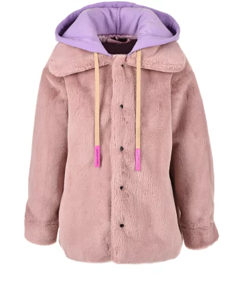 Розовая куртка из эко-меха Natasha Zinko детская(Розовая куртка из эко-меха Natasha Zinko детская)