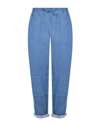 Синие джинсы с поясом на кулиске Deha(Синие джинсы с поясом на кулиске Deha)