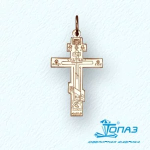 Крестик из красного золота Линии Любви(Крестики Т10086095)