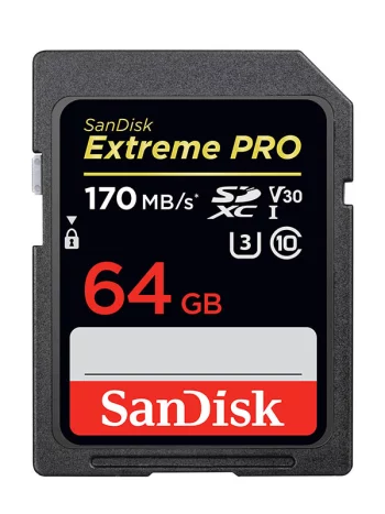 Карта памяти 64Gb - SanDisk Extreme Pro - Secure Digital XC Class 10 UHS-I SDSDXXY-064G-GN4IN(SDSDXXY-064G-GN4IN)