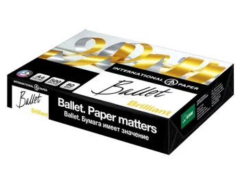 Бумага Ballet Brilliant A4 80г/м2 500 листов 168CIE(Ballet Brilliant A4 80г/м2 500 листов 168CIE)